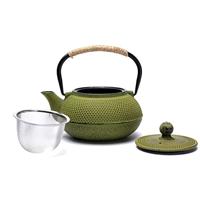 Japanse Stijl Tetsukyusu Groene Gietijzeren Theepot (600 ml) - thumbnail