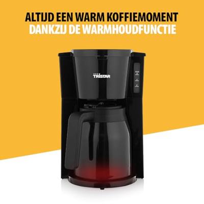 Tristar Koffiezetapparaat Zwart Capaciteit koppen: 10 Met thermoskan, Warmhoudfunctie