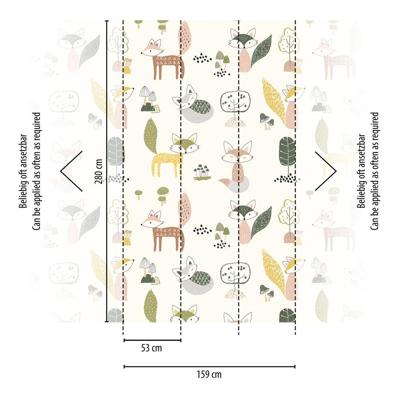 Livingwalls The Wall II - Bont - Dieren - 391891