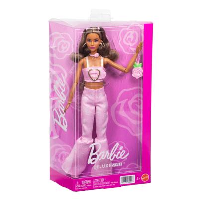 Barbie deluxe stijl pop met een korte top en bijpassende jeans