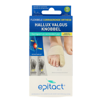 Hallux valgus corrigerende orthese maat 42/45 1 Stuks Hallux valgus corrigerende orthese maat 42/45 1 Stuks