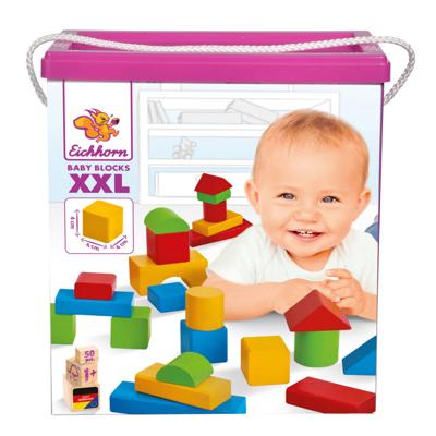 Eichhorn Houten blokken gekleurd (klein/50 st.)