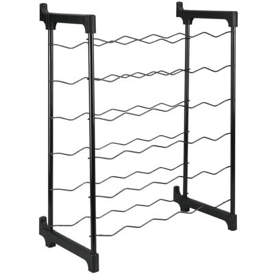 Tomado-Metaltex Chianti Wijnrek voor 30 Flessen 68x50x26 cm Zwart