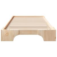 Bedframe met opslag Bruin 80 x 210 cm Hout - thumbnail