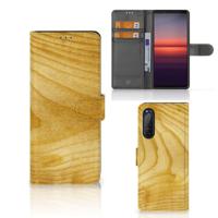Sony Xperia 5II | Book Style Case | Licht Hout - thumbnail