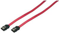 LogiLink CS0009 SATA-kabel met 2 x stekker, 0,3 m, rood - thumbnail
