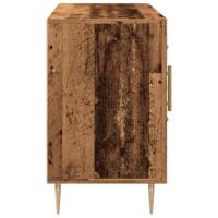 Dressoir 100x36x60 cm bewerkt hout oud houtkleurig - thumbnail