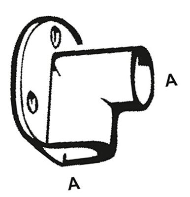 Cornat Messing/Ch Wandplaat V 1/2X1/2 *B* - TEC386252