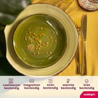 Cookinglife Ontbijtborden / Dessertborden Delice Groen ø 19 cm - 6 stuks - thumbnail