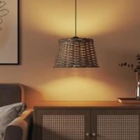 Plafondlampenkap 38x23 cm wicker bruin - thumbnail