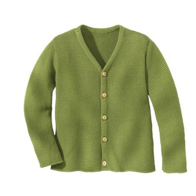 Gebreid jasje van biologisch katoen, turkoois 86/92 Gebreid jasje van biologisch katoen, turkoois 86/92