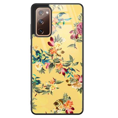 Samsung Galaxy S20 FE glazen hardcase - Florals for days