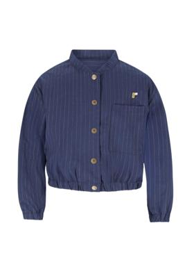 Like Flo winter blouse meisjes teens - navy blauw - Chilly - drukknoop - pinstripe