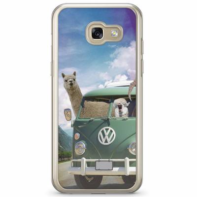 Samsung Galaxy A3 2017 siliconen hoesje - Lama wanderlust Samsung Galaxy A3 2017 siliconen hoesje - Lama wanderlust
