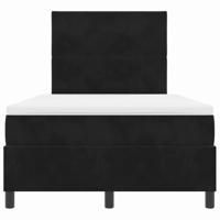 Boxspring bed met matras Zwart 120 x 200 cm Fluweel - thumbnail