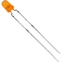 Vishay TLHO4400 Bedrade LED Oranje Rond 3 mm 13 mcd 60 ° 30 mA 2.4 V - thumbnail