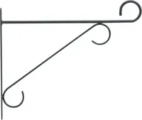 Elho wandhaak elegant 30 cm antraciet - thumbnail