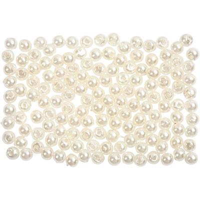 Creativ Company Waskralen, d 3 mm, gatgrootte 0,7 mm, parelmoer, 150 stuk/ 1 doos