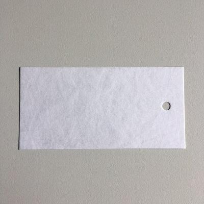 Tyvek-labels 54x108 mm, diameter gat 5mm Tyvek-labels 54x108 mm, diameter gat 5mm