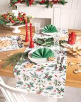 Ambiente Kaars klein Winter greenery wit - thumbnail