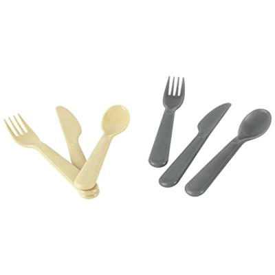 Dantoy bestekset mokka/beige, 6dlg.