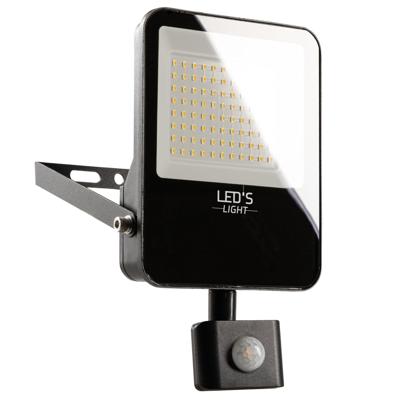 LED&apos;s Light Schijnwerper met Bewegingssensor 6000 - Waterdicht & Kantelbaar - 50W