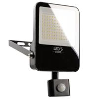 LED&apos;s Light Schijnwerper met Bewegingssensor 6000 - Waterdicht & Kantelbaar - 50W - thumbnail