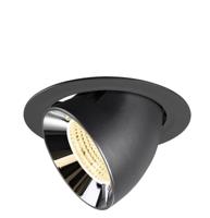 SLV InbouwspotNuminos Gimble XL zwart/chroom 3000K - 55gr - 1009890 - thumbnail