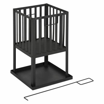 Stalen Vuurkorf vierkant 32 x 32 cm