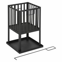 Stalen Vuurkorf vierkant 32 x 32 cm - thumbnail