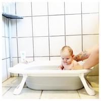 Babytrold - Foldable Bath - White and Grey - thumbnail