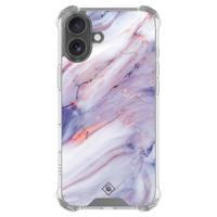 iPhone 16 shockproof hoesje - Marmer paars - thumbnail