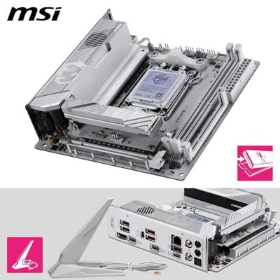 MSI MPG X870I EDGE TI EVO WIFI Moederbord Socket AMD AM5 Vormfactor ITX Moederbord chipset AMD® X870
