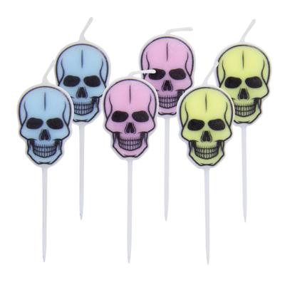 Folat Halloween party kaarsen pastel 8 cm set van 6 | 24 stuks