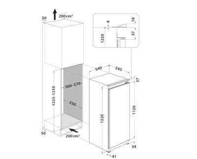 Whirlpool ARG 71912 Inbouw koelkast met vriesvak - thumbnail
