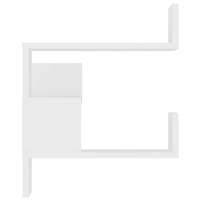 Hoekwandschap 40x40x50 cm bewerkt hout wit