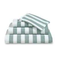 Vandyck Vandyck Verona Stripes Gastendoekje 30x50 pearl blue - thumbnail