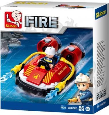 Sluban Fire Brigade Hovercraft bouwstenen set