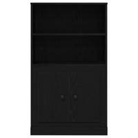 Hoge kast 60x35,5x103,5 cm bewerkt hout zwart eikenkleurig - thumbnail