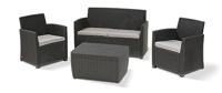 Keter - Mia Loungeset 4p + Opbergtafel - Eindejaarsknaller afhaalprijs - thumbnail