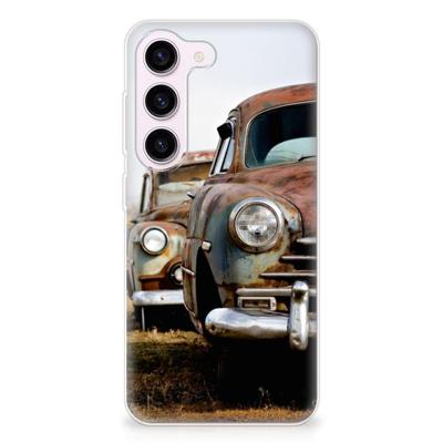 Samsung Galaxy S23 | Siliconen hoesje | met foto Vintage Auto Samsung Galaxy S23 | Siliconen hoesje | met foto Vintage Auto