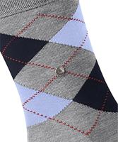 Burlington Manchester Katoenen Heren Sokken - Biologisch katoenen heren kousen met ruit print - thumbnail