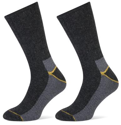 STAPP Thermosokken Heren Yellow 2-pack Antraciet Melange-43/46