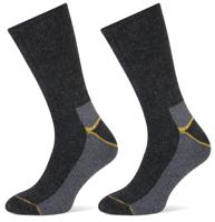 STAPP Thermosokken Heren Yellow 2-pack Antraciet Melange-43/46 - thumbnail