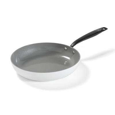 BE Living Koekenpan ø 30 cm - keramische anti-aanbaklaag - PFAS-vrij - geschikt voor alle warmtebronnen - wit