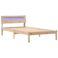 Bedframe Bruin 90 x 190 cm Massief grenenhout - thumbnail
