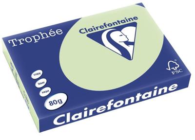 Clairefontaine Trophée Pastel, gekleurd papier, A3, 80 g, 500 vel, golfgroen