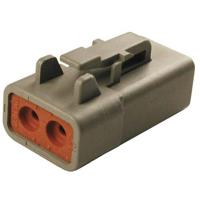TE Connectivity 19545 Ronde connector Stekker, recht Totaal aantal polen: 2 Serie (ronde connectoren): DTP 1 stuk(s) - thumbnail