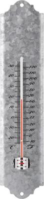 Esschert Design wandthermometer 30 cm schrootzink oz10