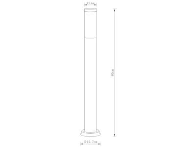 Globo Moderne buitenlampBoston 80cm - 31588SA